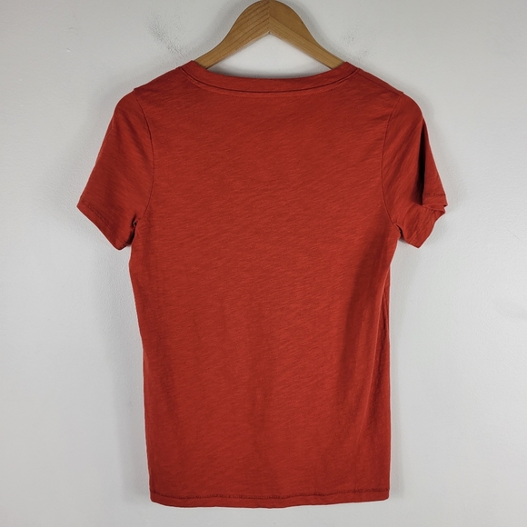 New Madewell Whisper Short Sleeve V Neck Cotton Solid Basic Tee - Picture 9 of 9